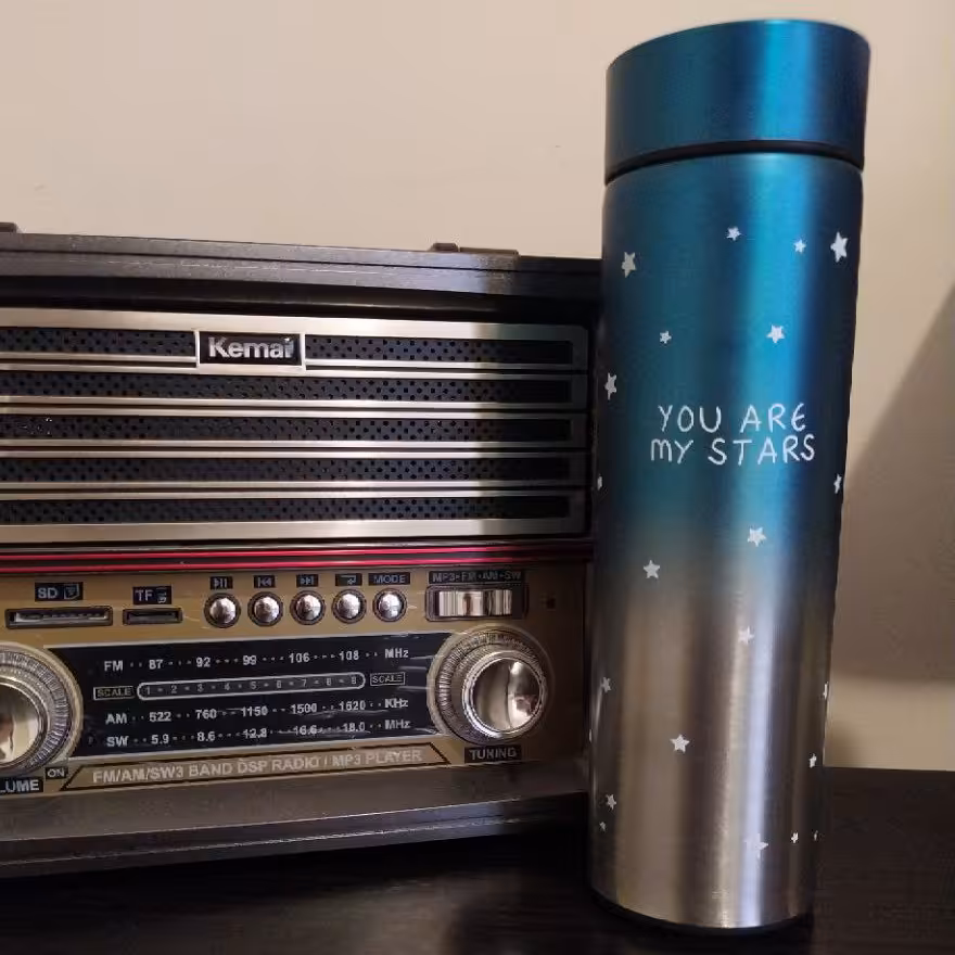 تراول ماگ هوشمند ستاره ای سبز (500 میل، دارای صافی و دماسنج)