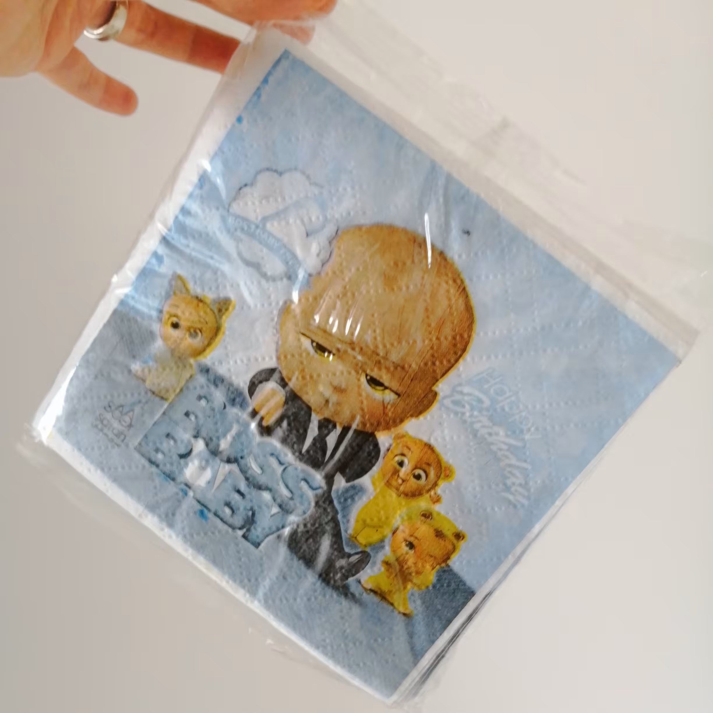 دستمال کاغذی طرح بچه رئیس