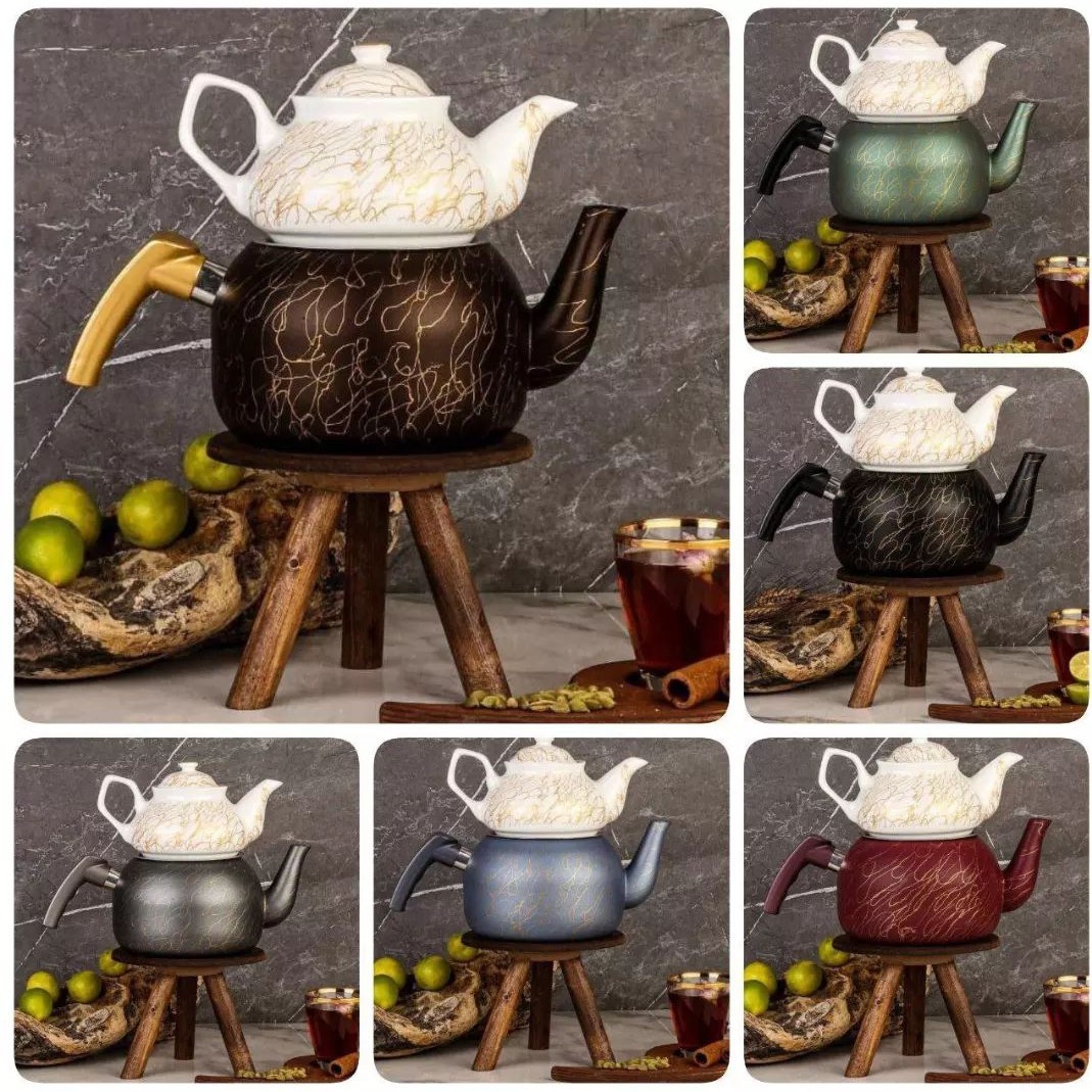 ست کتری و قوری گرانیتی مدل عنکبوتی