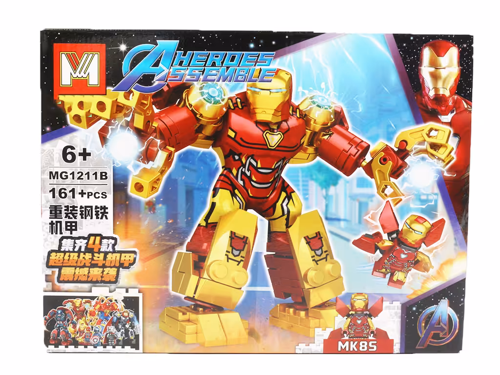 لگو ساختنی ربات پسرانه دارای قطعات مختلف