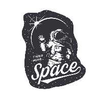 استیکر تزئینی موبایل طرح Space کد STM688
