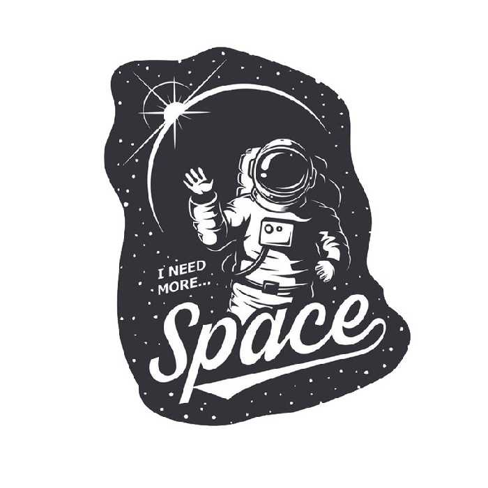 استیکر تزئینی موبایل طرح Space کد STM688