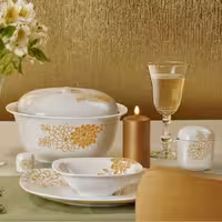 سرویس غذاخوری دالیا 12 نفره سری کواترو چینی زرین