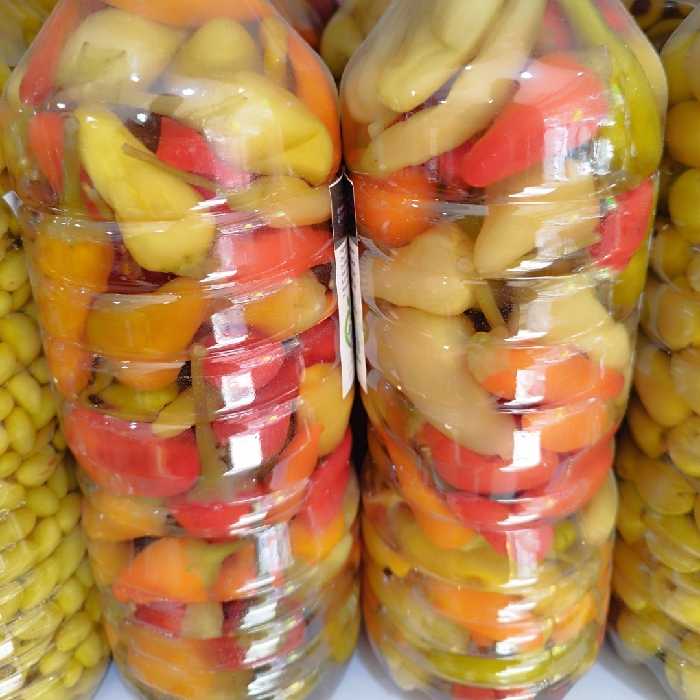 ترشی فلفل مکزیکی مخلوط نسبتا تند 