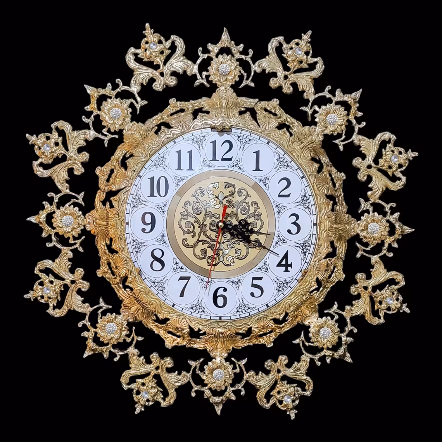 ساعت برنجی مدل افتابگردان