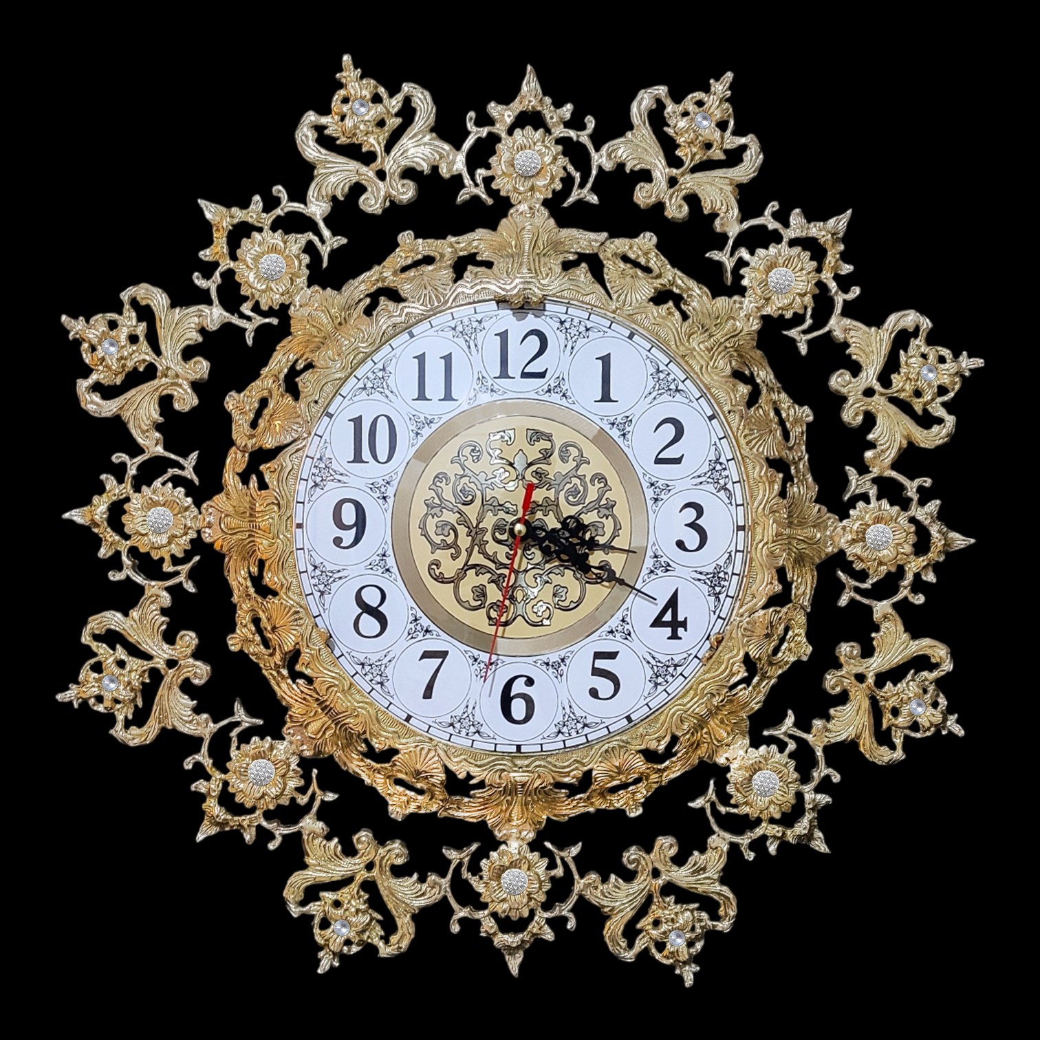 ساعت برنجی مدل افتابگردان