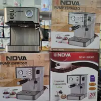 قهوه و اسپرسوساز اصل تمام استیل امپردار ضمانتی مارک NOVA اصلی