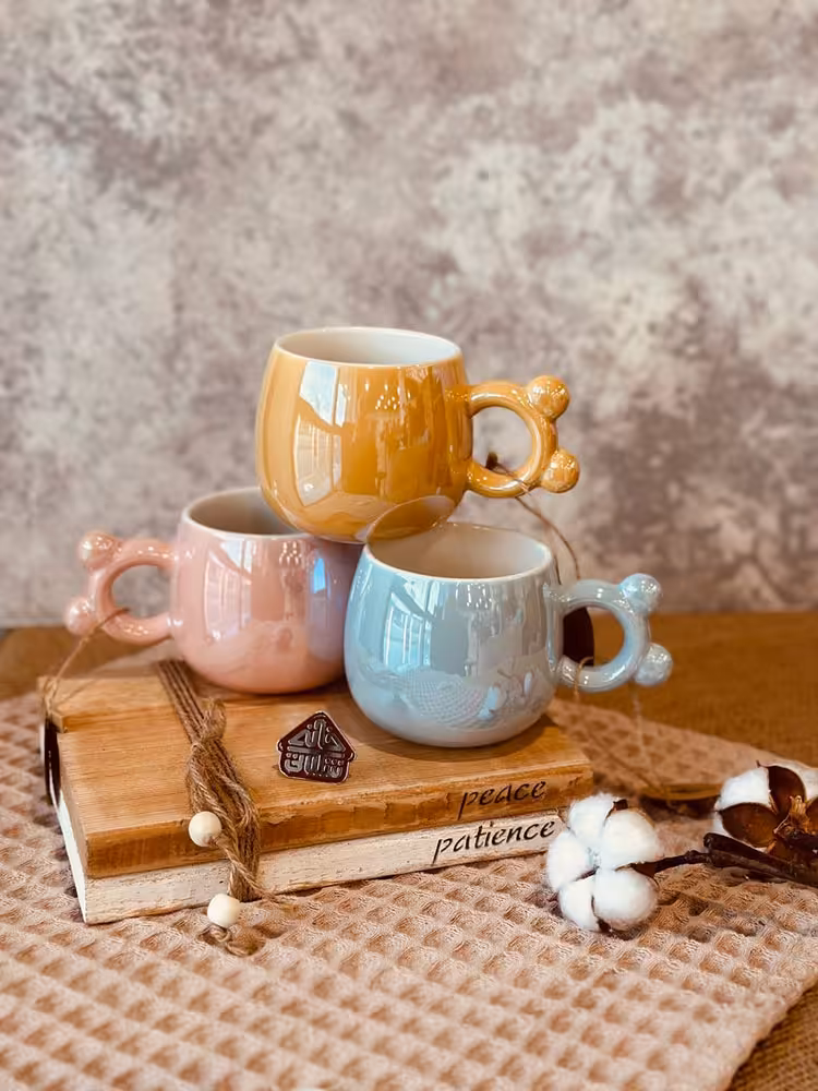 ماگ دسته خرسی براق کد001475