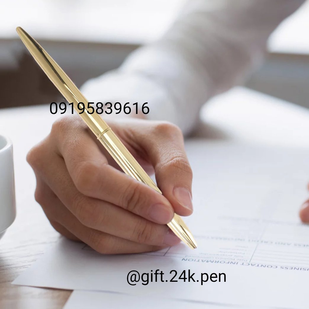 خودکار روکش طلا  با جعبه و شناسنامه