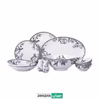 سرویس غذاخوری 28 پارچه گلدکیش طرح لوتوس مدل GK646384