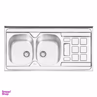 سینک ایلیا استیل مدل 1021L توکار سایز 60 × 120 سانتی متر