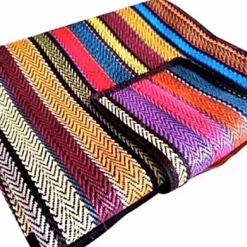 زیراندازمسافرتی دوازده نفره جاجیم  دسته دار چسبی 