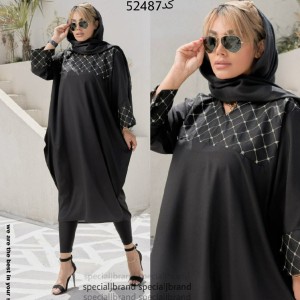 مانتو زنانه نخی مدل اسکایلار جنس بوگاتی زیرو