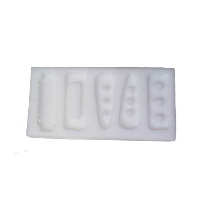 قالب سیلیکونی رزین رویه گل سر 5 عددیَ به همراه یک بسته موگیر انبری