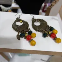 گردنبند رولباسی و  گوشواره  