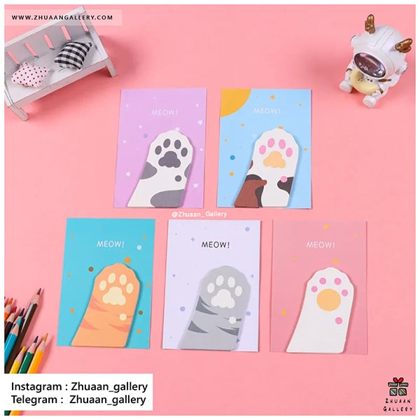 استیکی نت MEOW PAW پنجه گربه