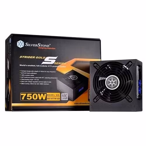 منبع تغذیه کامپیوتر سیلوراستون مدل Strider Gold S SST-ST75F-GS V3.0