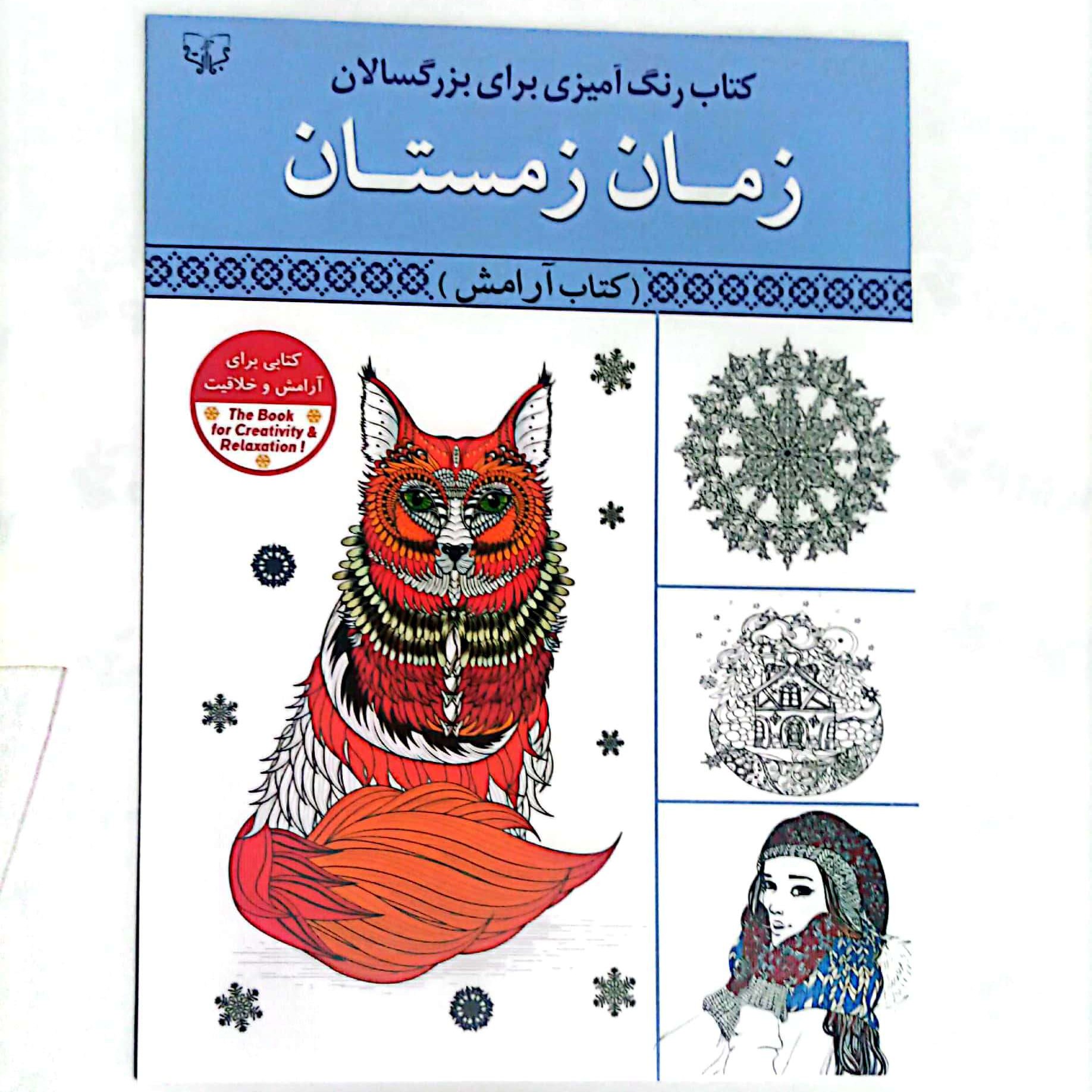 کتاب رنگ آمیزی بزرگسالان زمان زمستان 