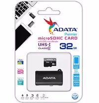 کارت حافظه میکرو اس دی اچ سی ای دیتا پریمیر با ظرفیت 32 گیگابایت همراه با آداپتور OTG