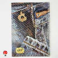 دفتر مشق 50 برگ سیمی طرح جین جلد طلقی آپادانا