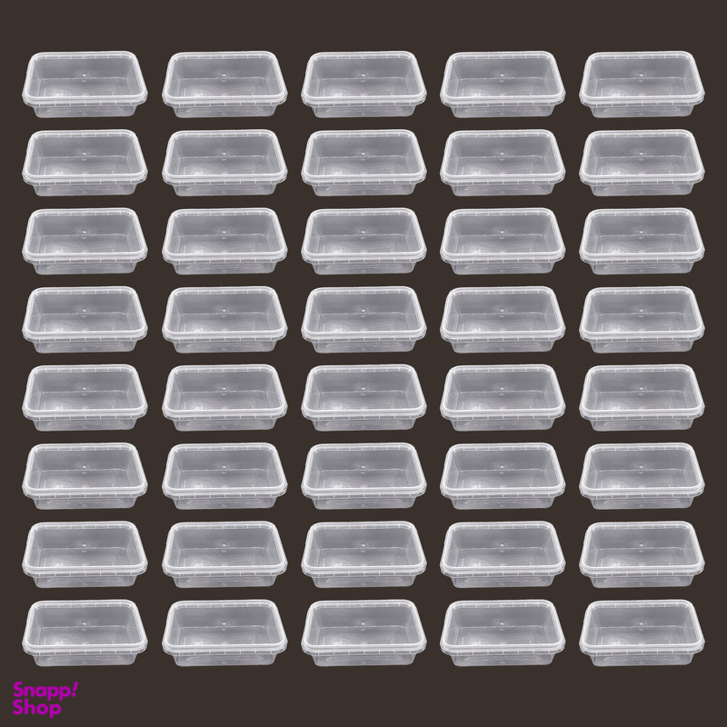 ظرف نگهدارنده مدل فریزری و مایکروویوی پلمپ شونده کد 400cc بسته 40 عددی