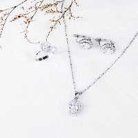 نیمست جواهری نقره 925 کد 11776