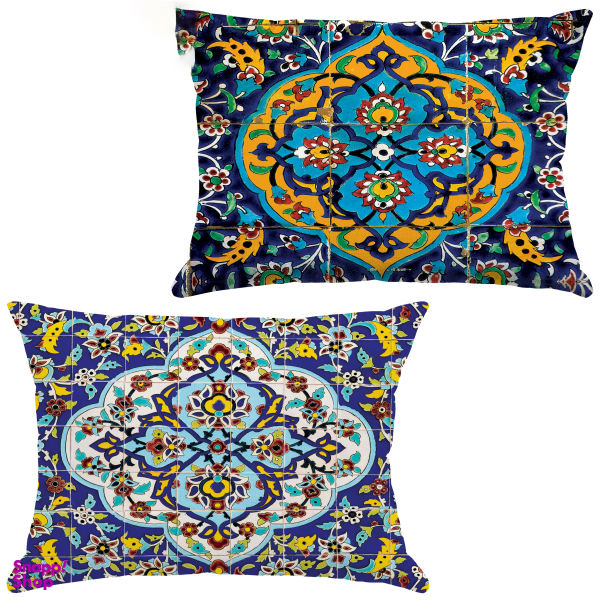 کوسن مدل R21-10016-400 مجموعه 2 عددی چند رنگ