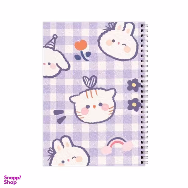 دفتر مشق 50 برگ بامبیلیپ طرح خرگوش و گربه و هاپو کد 4421331