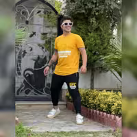 ست تیشرت و اسلش UFC زرد سایزL وXL