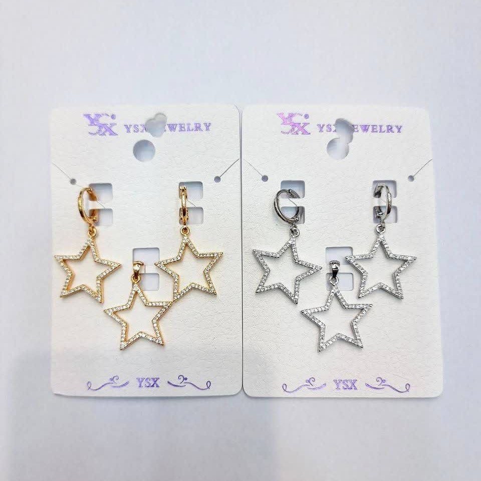 نیمست کد12185طرح جواهر.برند محبوب ysx.با آبکاری طلا.ضد حساسیت.رنگ ثابت