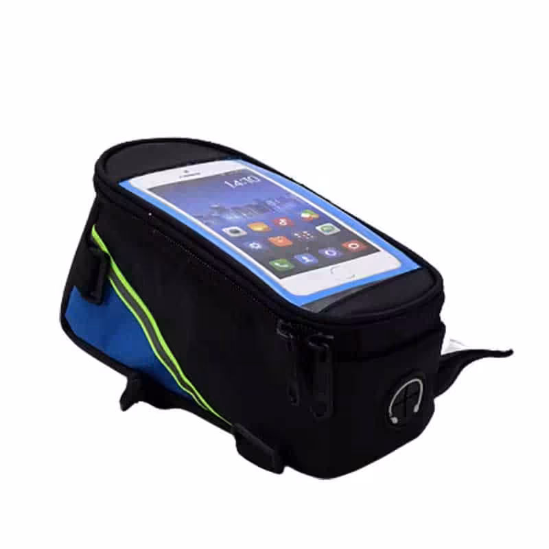 کیف جلوی فرمان دوچرخه به همراه محفظه موبایل