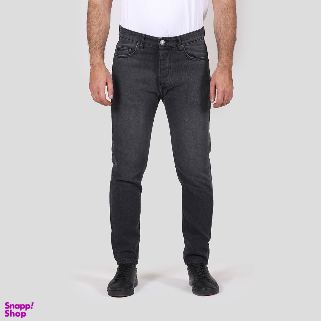 شلوار جین راسته مردانه کد 9835538 رنگ دودی