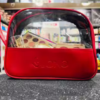 کیف آرایشی شفاف چرمی بزرگ بونو  کد 9060