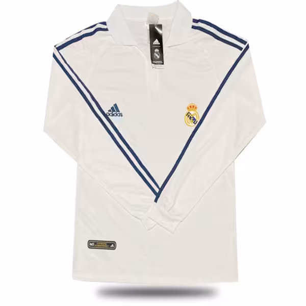 لباس کلاسیک اول رئال مادرید 2001 (آستین بلند)