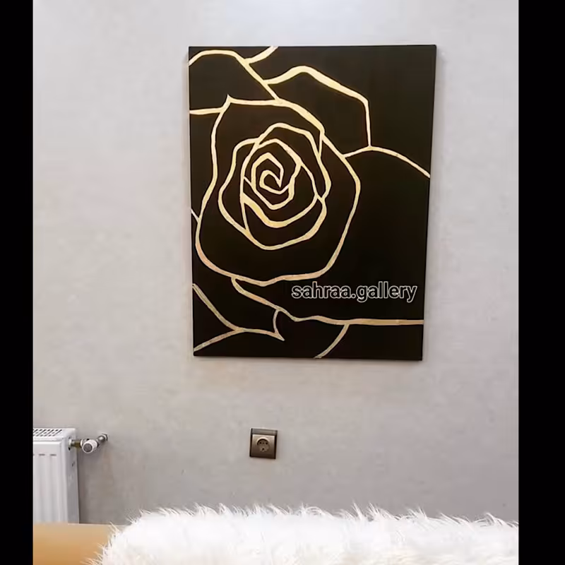 تابلو طرح رز2