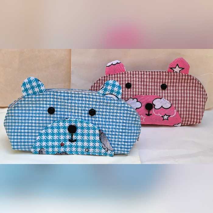 جامدادی پارچه ای فانتزی طرح خرس