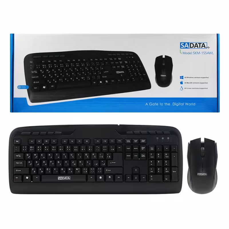 کیبورد و ماوس بی سیم سادیتا SADATA SKM-1554WL
