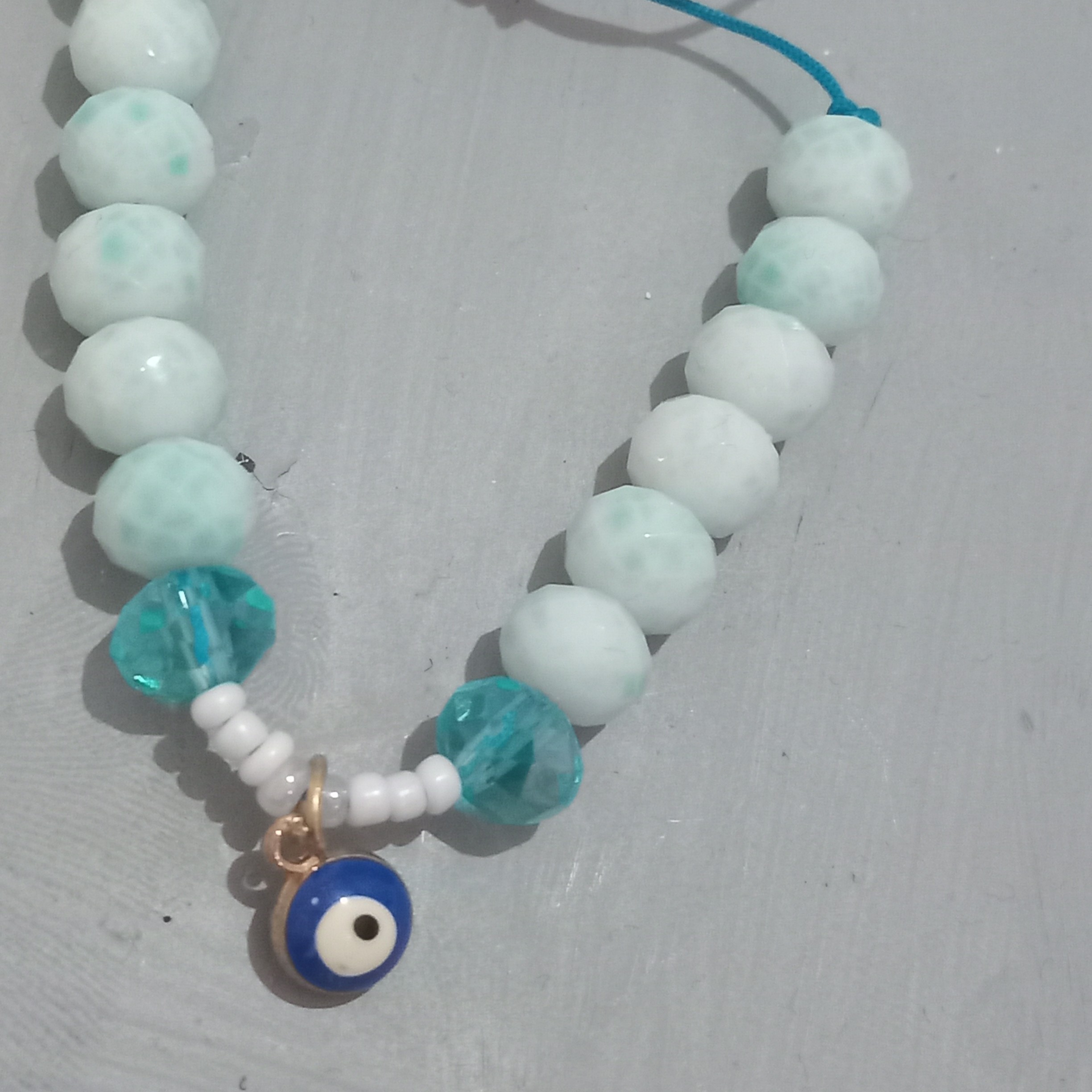 دست بند مهره ای طرح چشم زخم