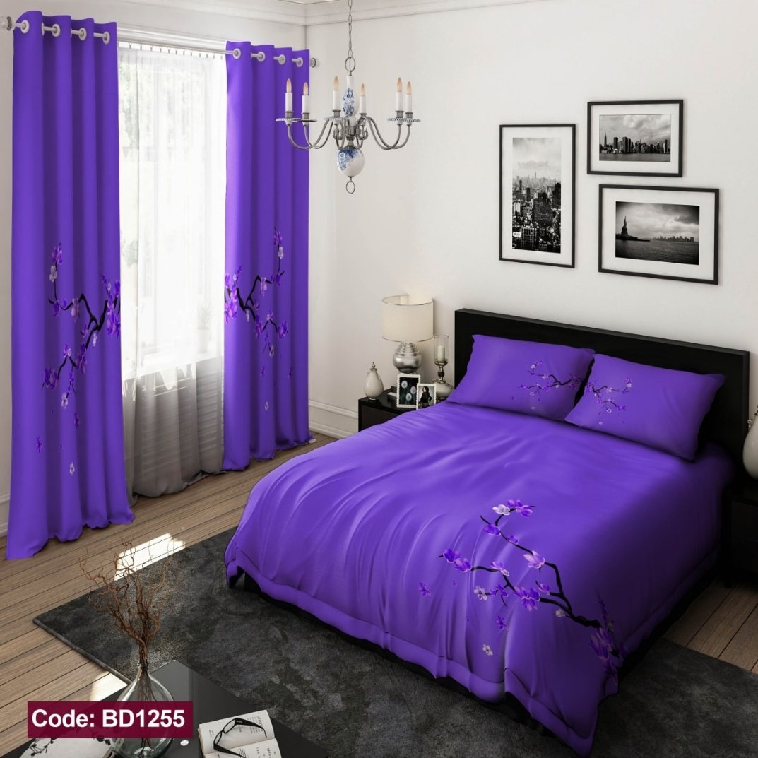 روتختی دو نفره شکوفه بنفس 2 نفره