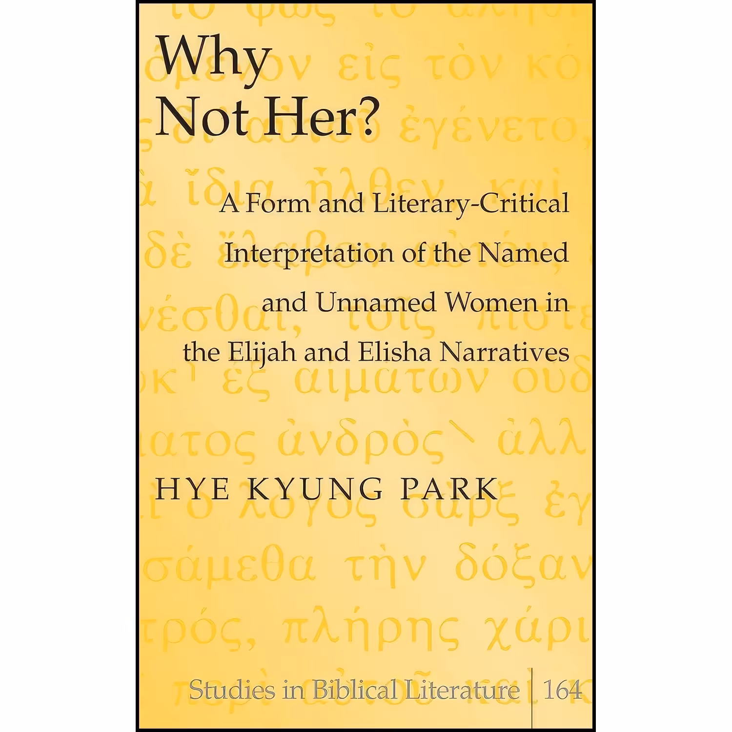 کتاب زبان اصلی Why Not Her اثر Hye Kyung Park