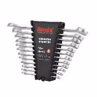 مجموعه 12 عددی آچار یک سر تخت یک سر رینگ رونیکس مدل RH-2102