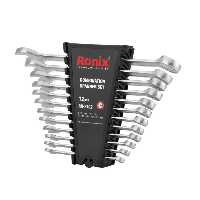 مجموعه 12 عددی آچار یک سر تخت یک سر رینگ رونیکس مدل RH-2102