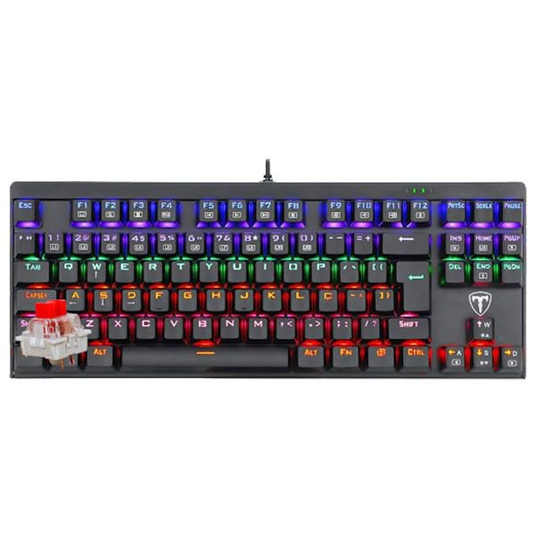 کیبورد گیمینگ تی-دگر مدل Corvette T-TGK302 RGB RED SW - پردیس پازار