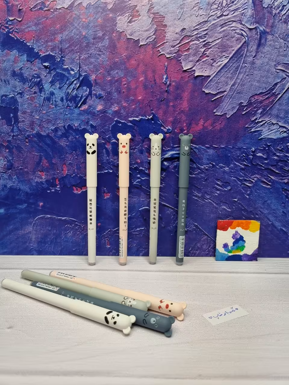 روان نویس پاک کن دار حرارتی طرح حیوانات با جوهر آبی