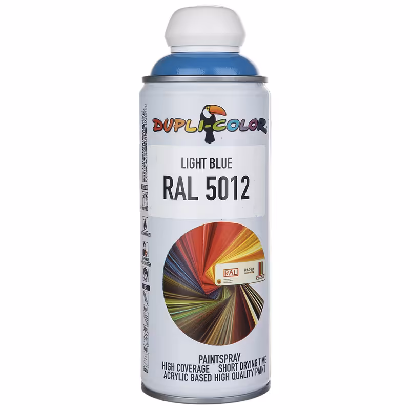 اسپری رنگ آبی روشن دوپلی کالر مدل RAL 5012 حجم 400 میلی لیتر
