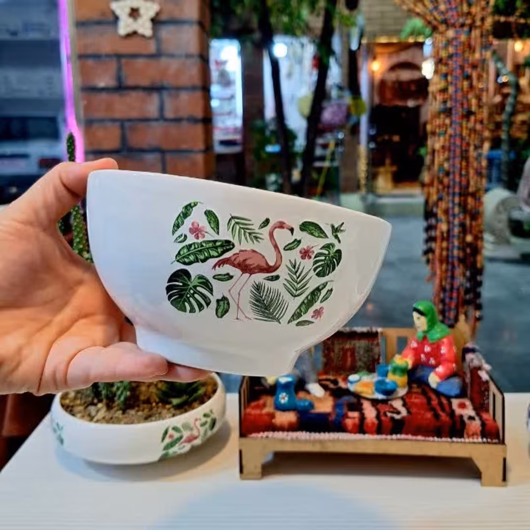 کاسه ابگوشت خوری سفالی با لعاب سرامیک (تک) (پس کرایه)