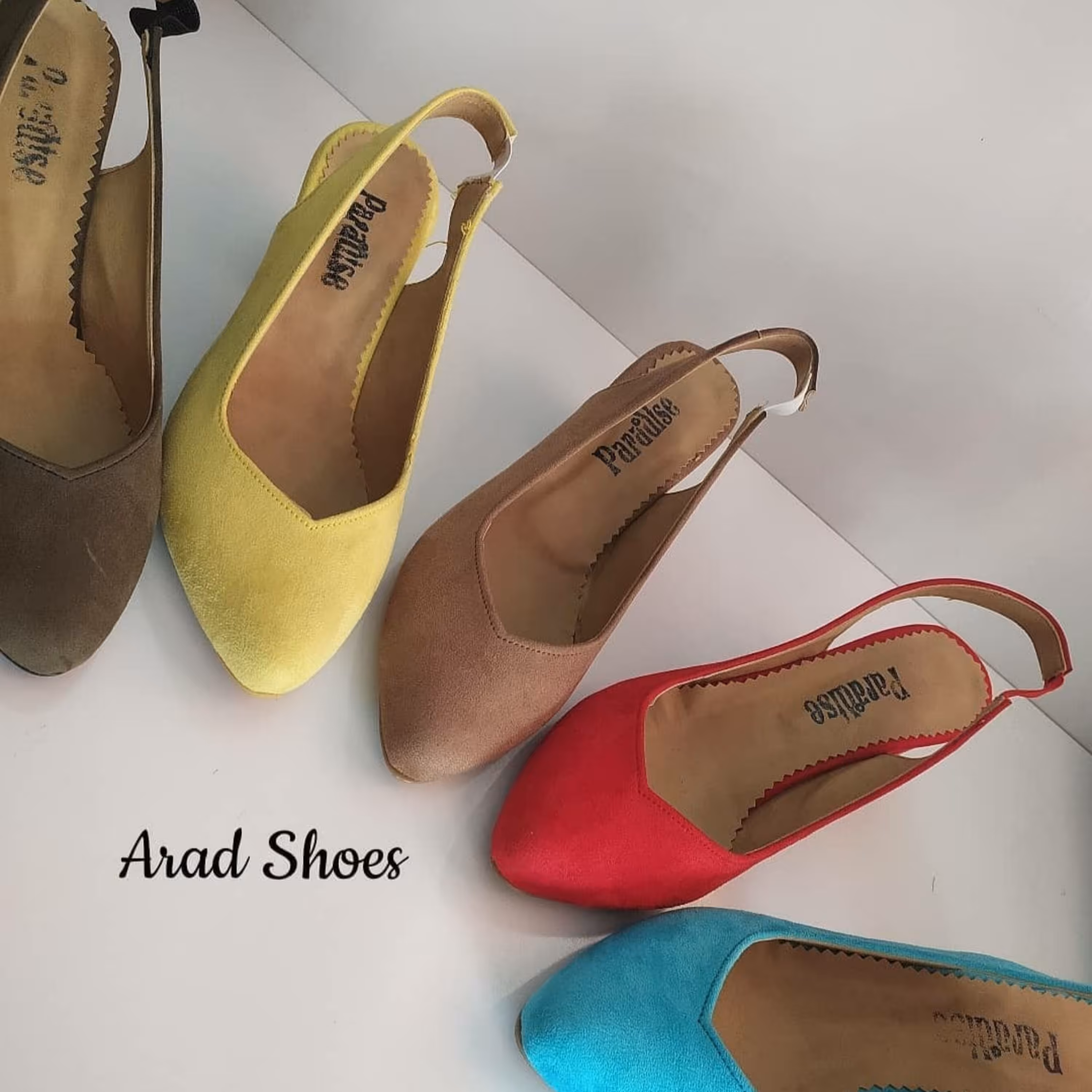 کفش زنانه پشت باز و کشی جنس سوییت بسیار عالی در پنج رنگ متنوع