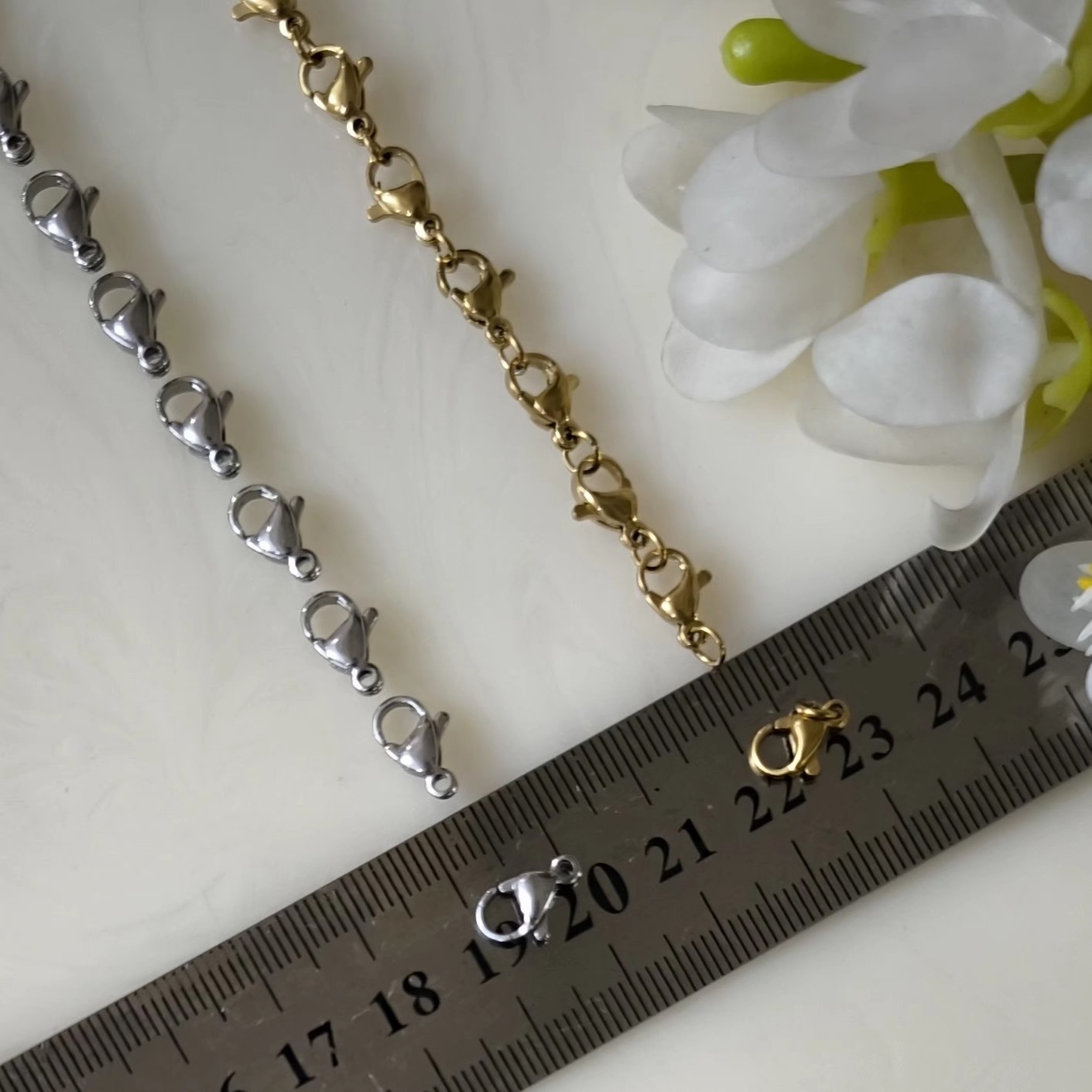 قفل طوطی استیل رنگ ثابت سایز کوچک (فروش بصورت دونه ای)