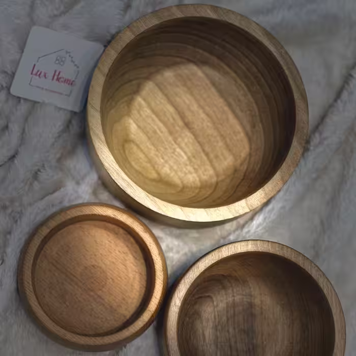 کاسه و پیاله گردو در سه سایز 