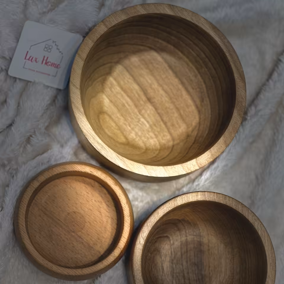 کاسه و پیاله گردو در سه سایز 